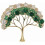 Broche Arbre de Vie en strass plaqué or 1
