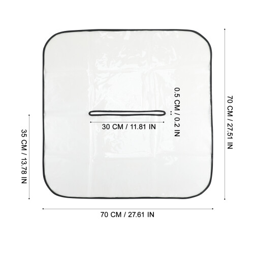 2Stk Transparenter Handtaschen Regenschutz Für Outdoor 1