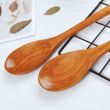 Wooden Spoon 16.5 Inch Long Handle Natural Wood