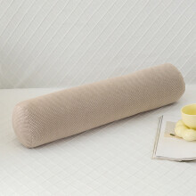 Aksamitna okrągła poduszka zapewniająca ergonomiczne wsparcie osobom śpiącym na boku