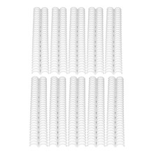 10 piezas de espinas para encuadernación tipo peine, 150 páginas, 19 mm, 30 anillos, A4, blanco