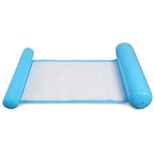 Water Hammock, Swimming Pool Inflatable Floating Bed Floating Chair, Water Sofa, Beach Mat for Swimming Pool Beach Sea, Blue