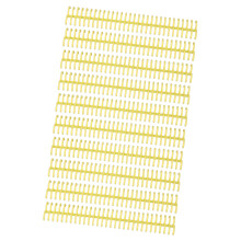 10 pièces de 19 mm, épines à peigne 30-anneaux, 150 pages A4 jaune