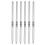 6Pcs Nail Liner Brushes Set Ultra Thin Silver 2