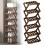 Bamboo Shoe Rack Foldable 2-6 Tiers Brown 1