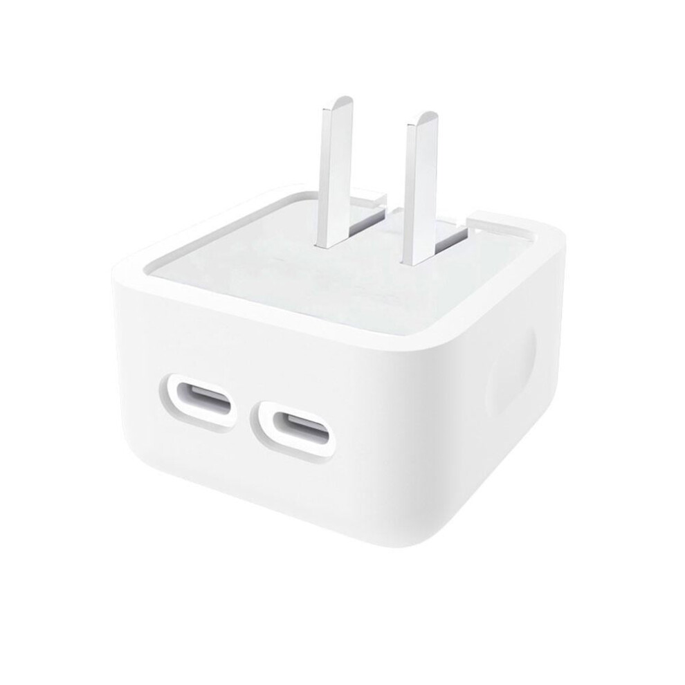 35W Dual Usb-C Port Compact Power Adapter Fast And Convenient Charging, Type C Wall Charger2 Port Compact Foldable Charger 9425574161543