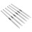 6Pcs Nail Liner Brushes Set Ultra Thin Silver 15