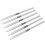 6Pcs Nail Liner Brushes Set Ultra Thin Silver 14