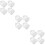 12Pcs Baby Pacifier Storage Box Transparent Compact Travel Holder Case 10