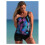 Μαγιό Tankini για γυναίκες με φλοράλ prints, μαγιό δύο τεμαχίων με σούρες, σορτσάκια και 4