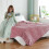 Raschel Blanket Double-Layer Striped Plush Warm Cozy 4