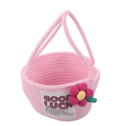 3Pièces Corbeilles Décoratives Bébé Coton Rouge Melon Portables 1