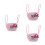 3Pièces Corbeilles Décoratives Bébé Coton Rouge Melon Portables 3