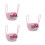3Pièces Corbeilles Décoratives Bébé Coton Rouge Melon Portables 5