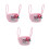 3Pièces Corbeilles Décoratives Bébé Coton Rouge Melon Portables 7
