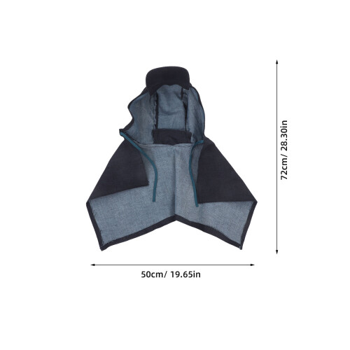 3Pièces Accessoire Casque Denim Bleu Protection Cou Extendu 2