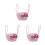 3Pièces Corbeilles Décoratives Bébé Coton Rouge Melon Portables 9