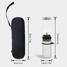 Portable Gas Lantern Candle Lamp 15.6cm with Storage Bag, Compact & Durable
