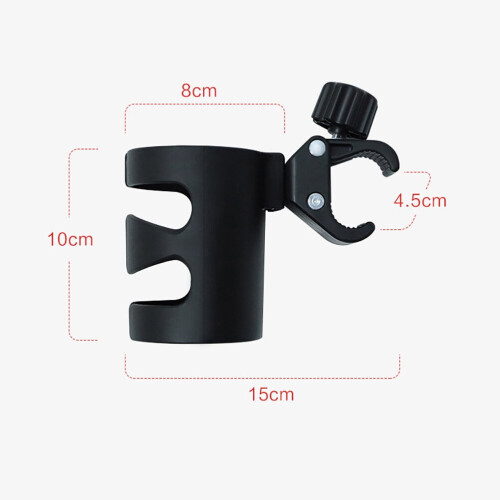 Universal Cup Holder Stroller Attachment Compact Plastic 1Set 1