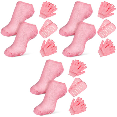 6 Sets Spa Moisturizing Socks And Gloves Therapy Set 2