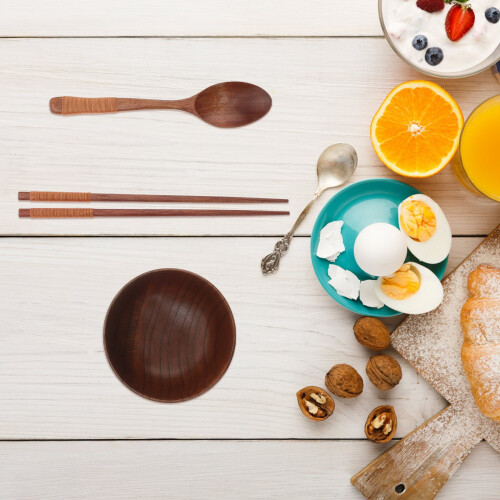 Bol En Bois Naturel Résistant Pour Bébé Repas 2