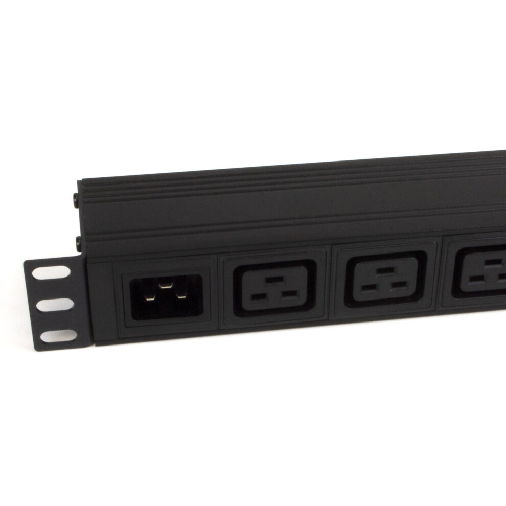 Pdu C20 Iec Inlet To C19 Sockets 8 Way Power Distribution Unit Horizontal 1U 5054338113982