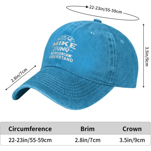 Gorra ajustable de mezclilla estilo "dad hat" – Unisex, mezcla de algodón 1