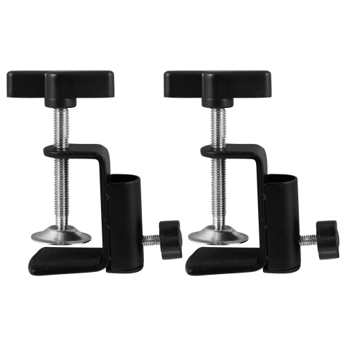 3 Pcs Metal Base Microphone Stand Table Mounting Clamp Holder Clip 1