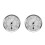 2Pcs Mini Measurement Thermometer Hygrometer Durable 6