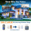 Wireless Doorbell with 3 Receivers and 2 Buttons 3
