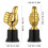 6Pcs Golden Kids Trophy Model for Competition Decor 2