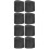 8 Pcs Non-Slip Rubber Ladder Foot Protectors 8