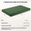 Cama para cães para uso externo, verde, 91 x 69 cm (36 x 27 polegadas), com capa lavável. 4