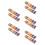 10Pièces Harmonica Jouet Bois Durable Multi Couleurs 16 Trous Enfants 9
