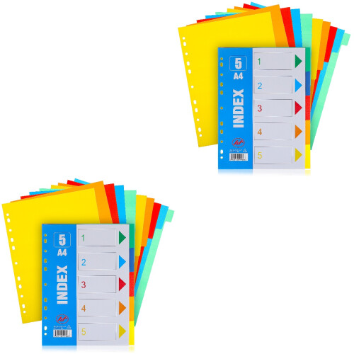 30 Pcs Binder Dividers Index Tabs Multicolor Write Erase 2