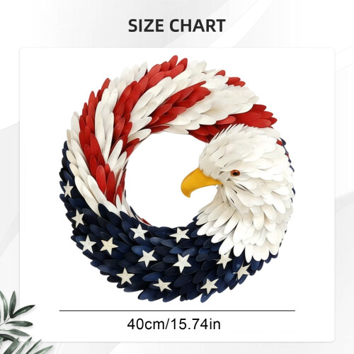 Στεφάνι Αετού για την 250ή Επέτειο – Patriotic2026USA Διακόσμηση για την Εξώπορτα, τη 2