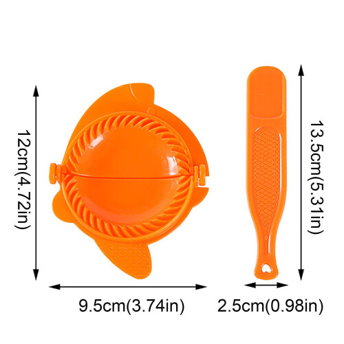 Dumpling Maker- 1pcs Empanadas Press Kitchen Gadget for Dumpling Empanada Calzone Ravioli,With 1PCS Spoon 1