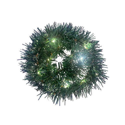 Verlichte eucalyptuskrans van 3 meter met 30 warmwitte ledlampjes 1
