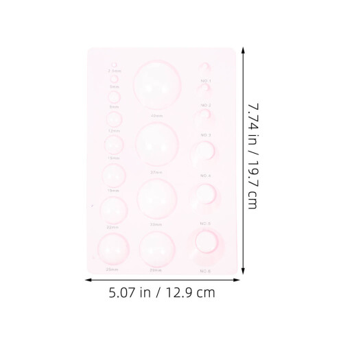8St Preciese Papier Quilling Mal Set Plastic Halfronde Mal DIY Hobby 1