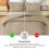 Taupe Boho Queen Comforter Set 3-Piece Tufted Chevron 4