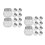 20Pcs High Clarity Pumpkin Shaped Plastic Bottles with Lids for Drinks 6