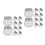 20Pcs High Clarity Pumpkin Shaped Plastic Bottles with Lids for Drinks 10