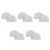 10Pcs Steel Needle Plates for Sewing Machine Silver Color Durable Use 8