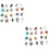 Mineral Stone Specimens Stone Collection for Kids Assorted Color 6