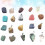 Mineral Stone Specimens Stone Collection for Kids Assorted Color 8