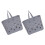 4Pcs Handheld Grey Plastic Storage Baskets for Toys and Sundries 2