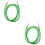 2Pcs Flexible Green Guitar Audio Patch Cables Plastic Copper Wire 8