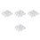 20Pcs Plastic Drawer Grid Dividers White Adjustable Storage Organizers 2