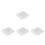 20Pcs Plastic Drawer Grid Dividers White Adjustable Storage Organizers 3