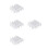 20Pcs Plastic Drawer Grid Dividers White Adjustable Storage Organizers 7